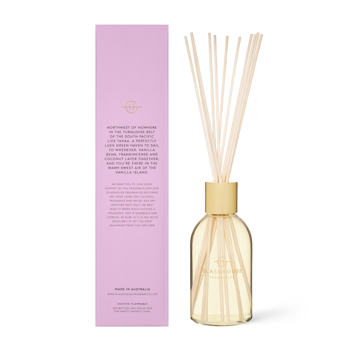 Glasshouse Fragrances – A Tahaa Affair Diffuser 250mL – Pinch of Salt ...