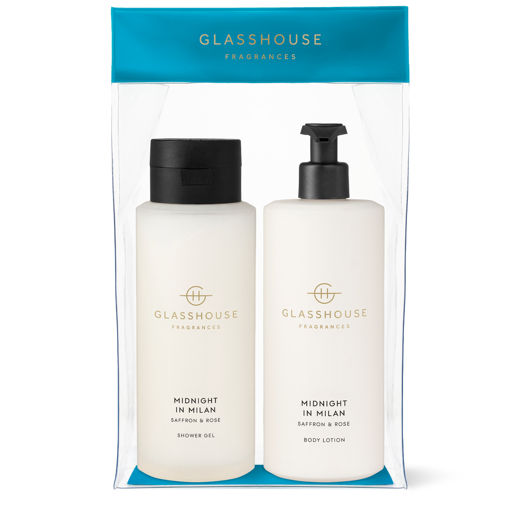 Glasshouse Fragrances – Midnight In Milan Body Duo Gift Set