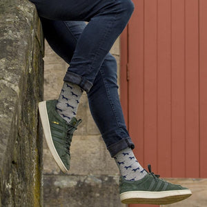 ORTC Grey and Navy Dachies Socks