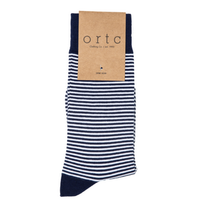 ORTC Navy and White Pin Stripe Socks